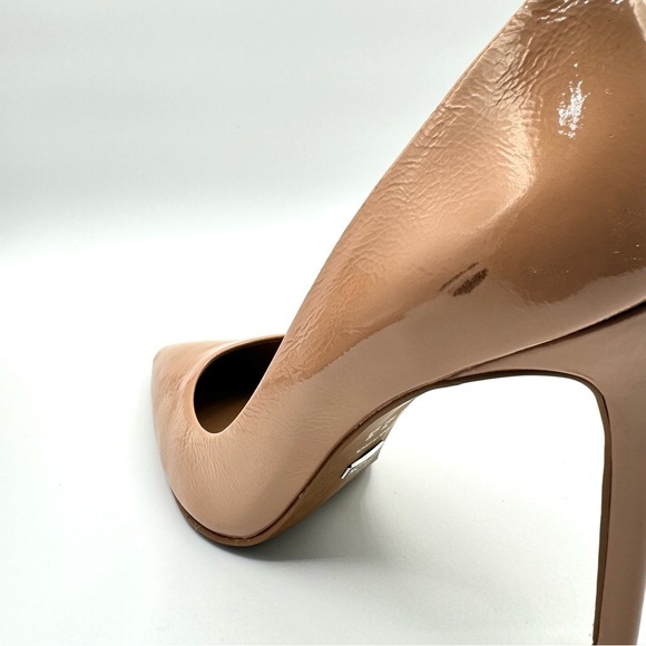 L’INTERVALLE NUDE HEELS PATENT LEATHER POINTED TOE HEELS MADE IN BRAZIL SIZE 9 - Picture 8 of 13
